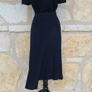 Norton McNaughton Vintage Black Maxi Skirt